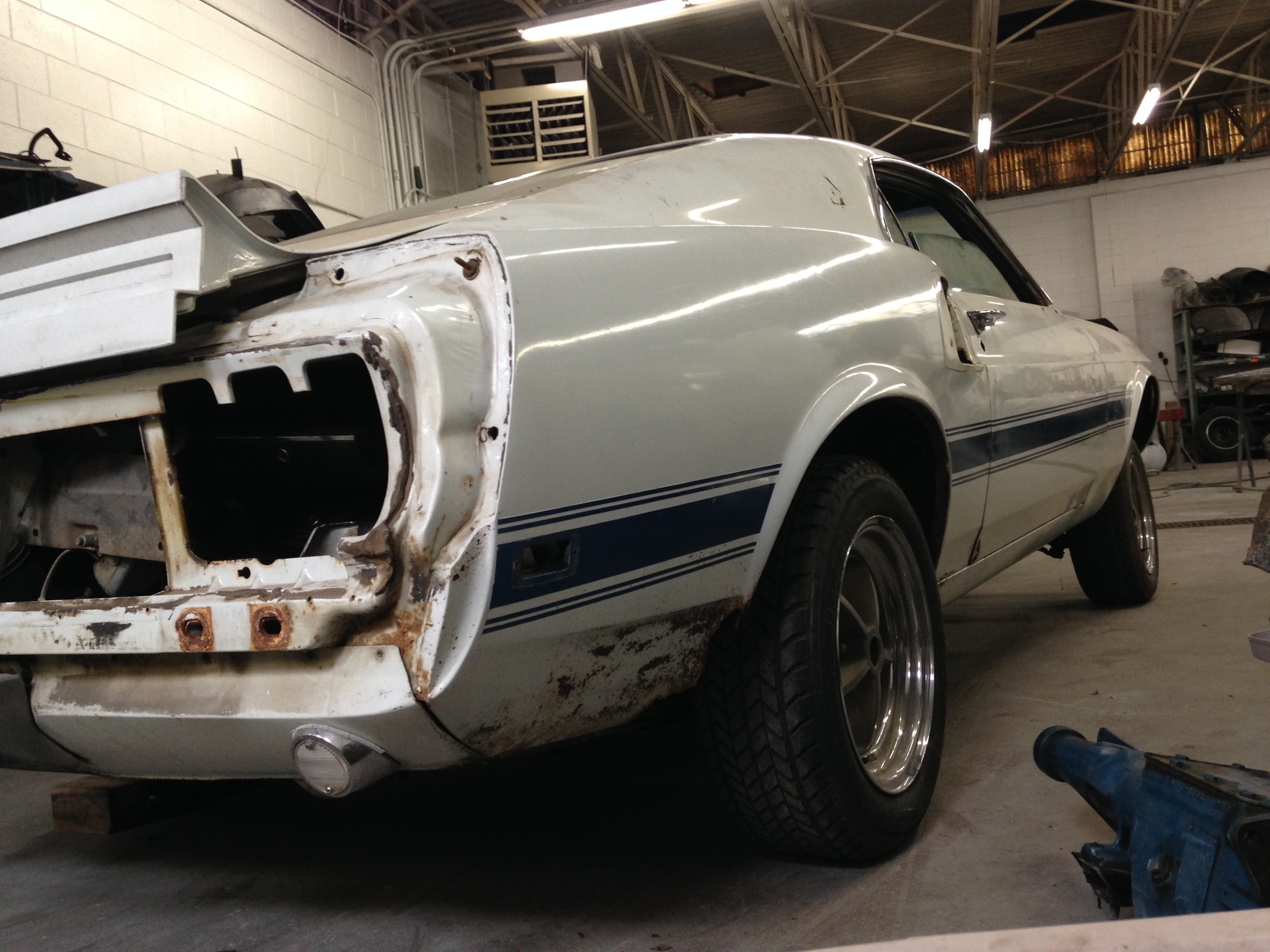 70 Mustang before picture